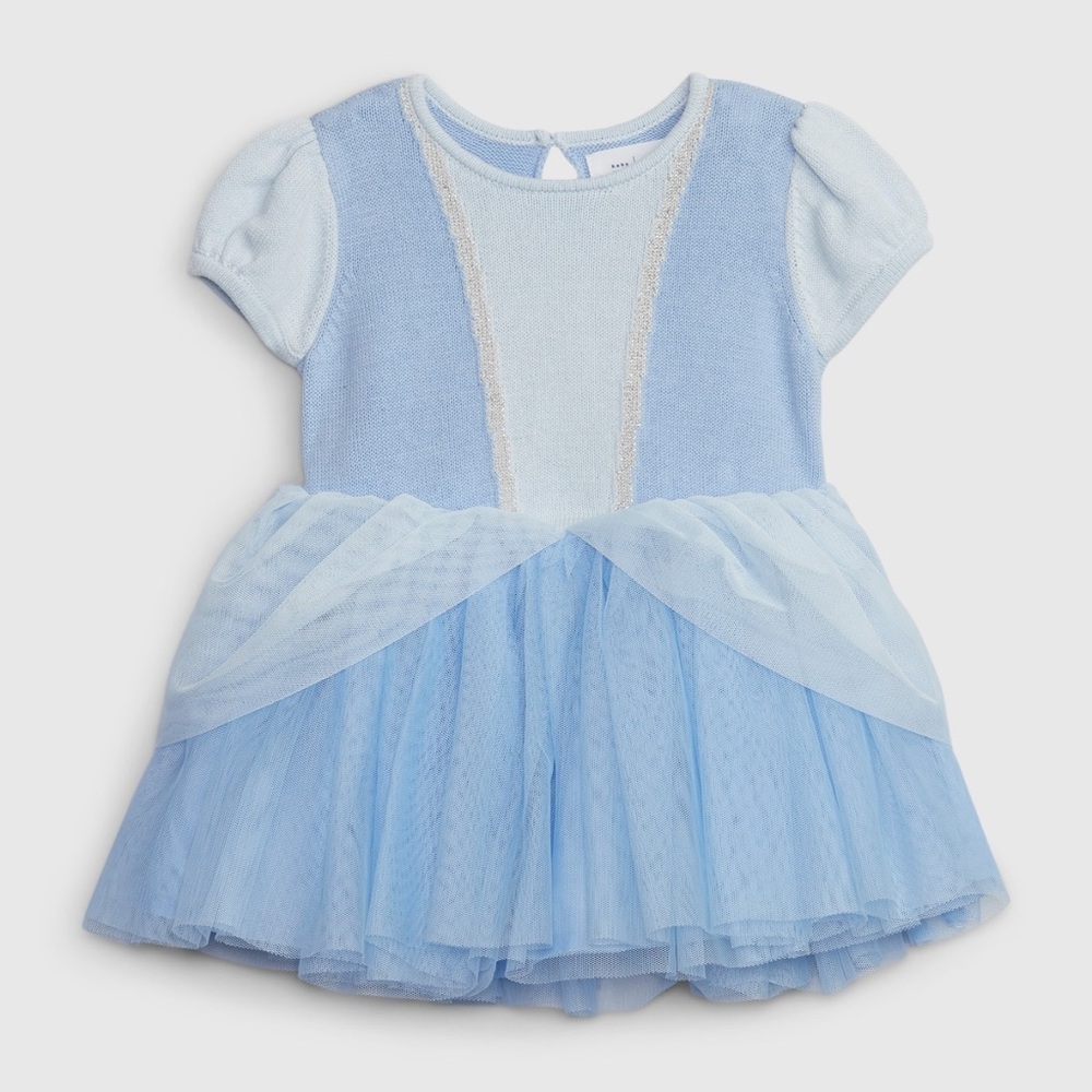 Disney Gap Baby Blue Cinderella Knit Sweater size 6-12 months